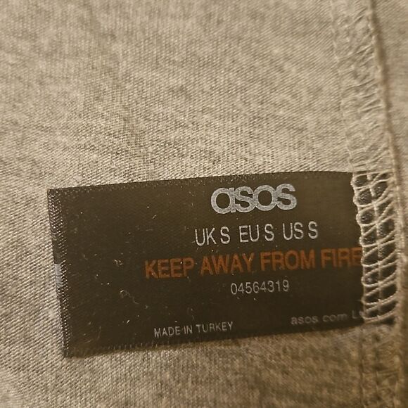 NWOT Asos long gray duster size Small (missing belt) - Picture 9 of 12